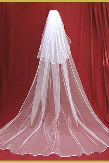 Cheapwedding Veil Simple White/ivory Wedding Veil Wedding Tiara Wedding Veil/bridal Veil/bridal Accessories/head Veil/tulle Veil
