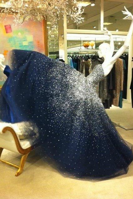 Prom Dress,Prom Dresses,Sparkling Prom Dress,Bling Prom Dress,Long Prom Dress,Beaded Prom Dress,Navy Prom Dresses,Fashion Girl Party Dress,Ball Gown,Ball Gown Prom Dress