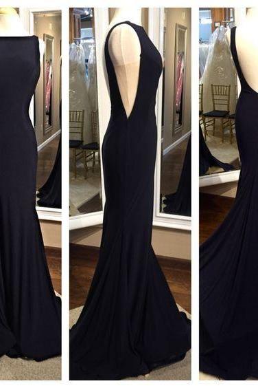 2016 Simple Long Mermaid Prom Dresses,backless Modest Prom Gowns,charming Evening Dresses,pretty Party Dresses,real Sexy Blace Party Prom