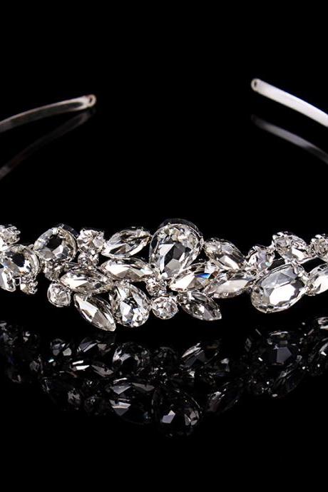  wedding jewelry , crown ,Diamond jewelry,Flash jewelryedd,The new fashion in Europe and the bride hair hoop dress import crystal crown head band The bride headdress hair