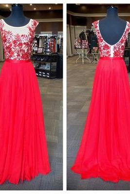 Charming Prom Dress,red Prom Dress,long Prom Dresses,evening Gown, Backless Formal Dress Popular Prom Dresses,lace Prom Dresses, 2017 Prom