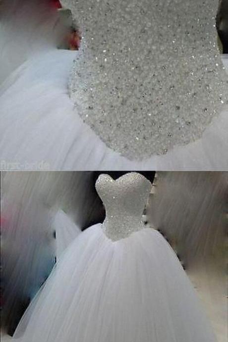 Wedding Dresses,lace Wedding Gowns,bridal Dress,wedding Dress,brides Dresswedding Dresses, Wedding Gown,bling Beading Sequin Sweetheart A Line