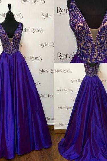 Royal Blue Prom Dress,ball Gown Prom Dress,satin Prom Gown,backless Prom Dresses,sexy Evening Gowns,evening Gown,party Dress,satin Formal Gowns