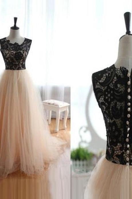Blush Prom Dresses Long Real Photo Black Lace Top Vestido De Festa Longo Pink Ball Gown Women Party Dresses