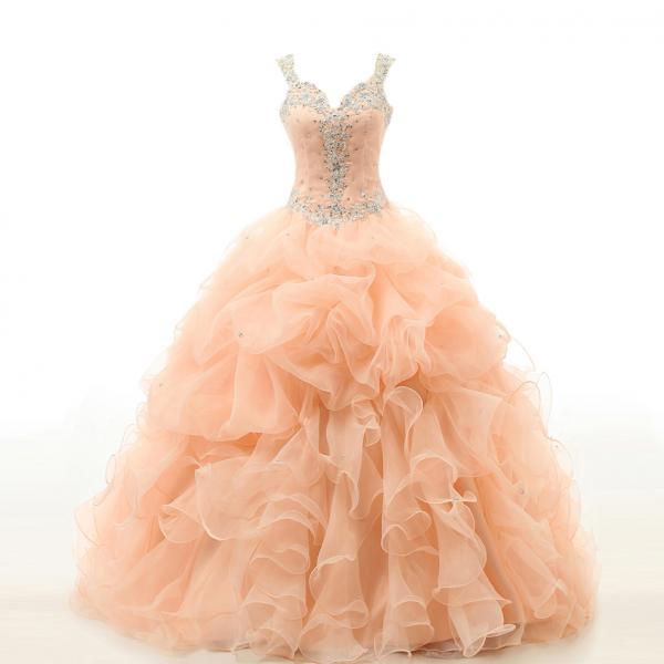 2016 Fashionable Appliques Beaded Quinceanera Dresses For Sweet 16