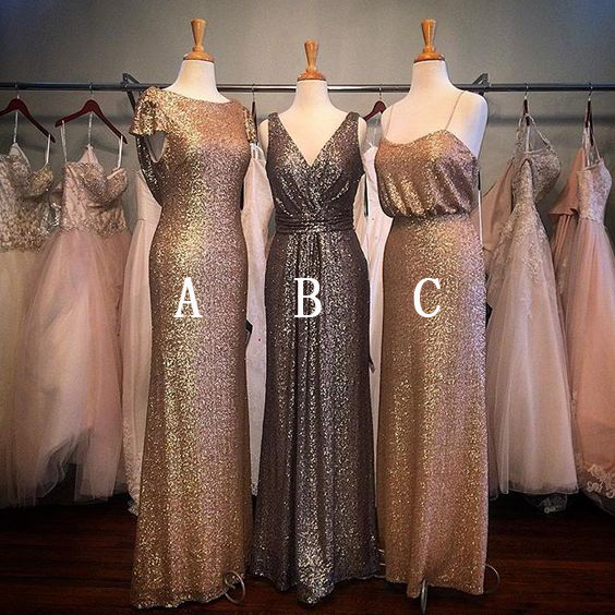 Sequin bridesmaid dresses, mismatched bridesmaid dresses, shinning bridesmaid dress, long bridesmaid dress, popular bridesmaid dress, cheap wedding party dresses,