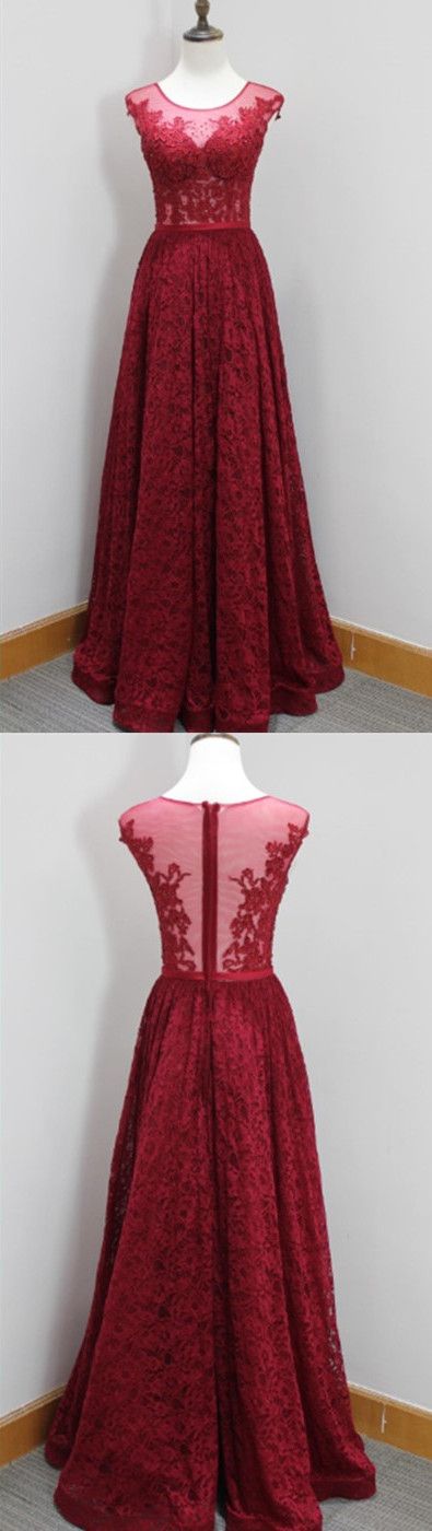 New Arrival Prom Dress,Modest Prom Dress,burgundy Evening Gowns,wine ...