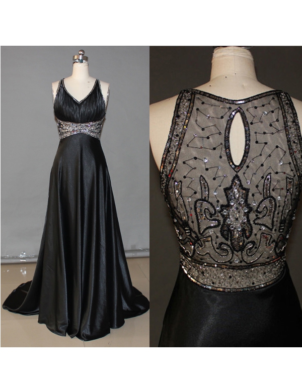 simple black prom dress Long Dresses, Side Slit Party Prom Dresses, Newest 2 Velvet A-Line Dress in color_Navy Size:8-9 year